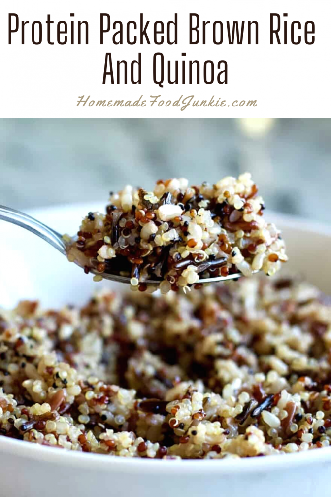 Healthy Brown Rice Quinoa Blend 9 Protein Packed Brown Rice And Quinoa-Pin Image