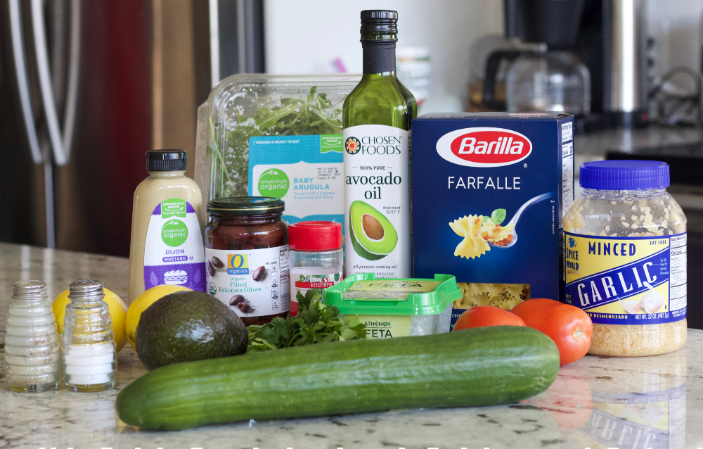 Greek Pasta Salad Ingredients