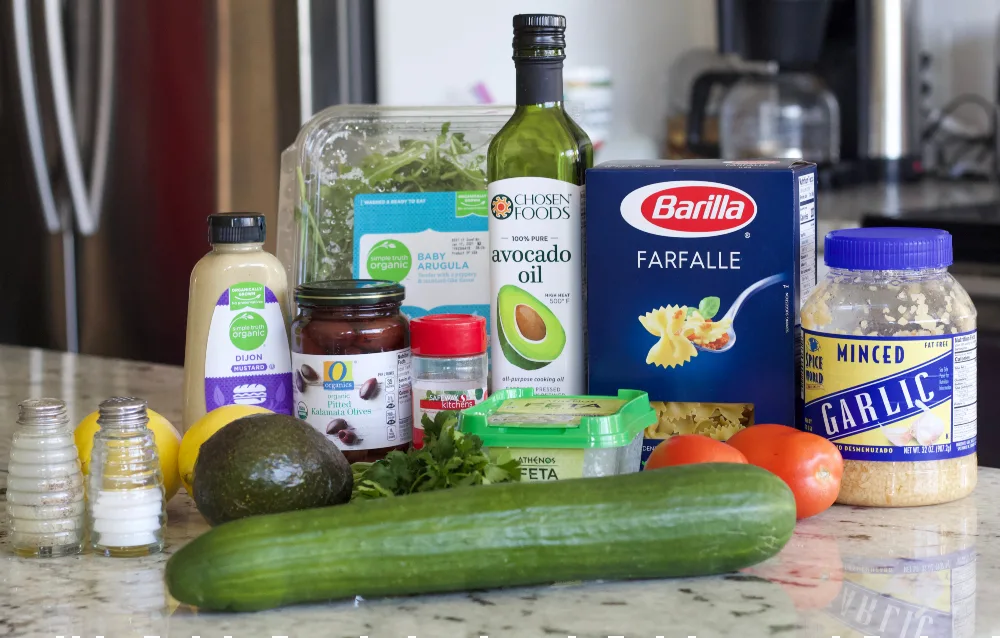 Greek Pasta Salad Ingredients