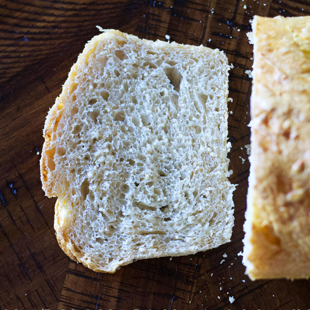 Oatmeal Bread- No Knead Sourdough Recipe 5 Close Up Of Crumb- Sourdough Oatmeal Bread