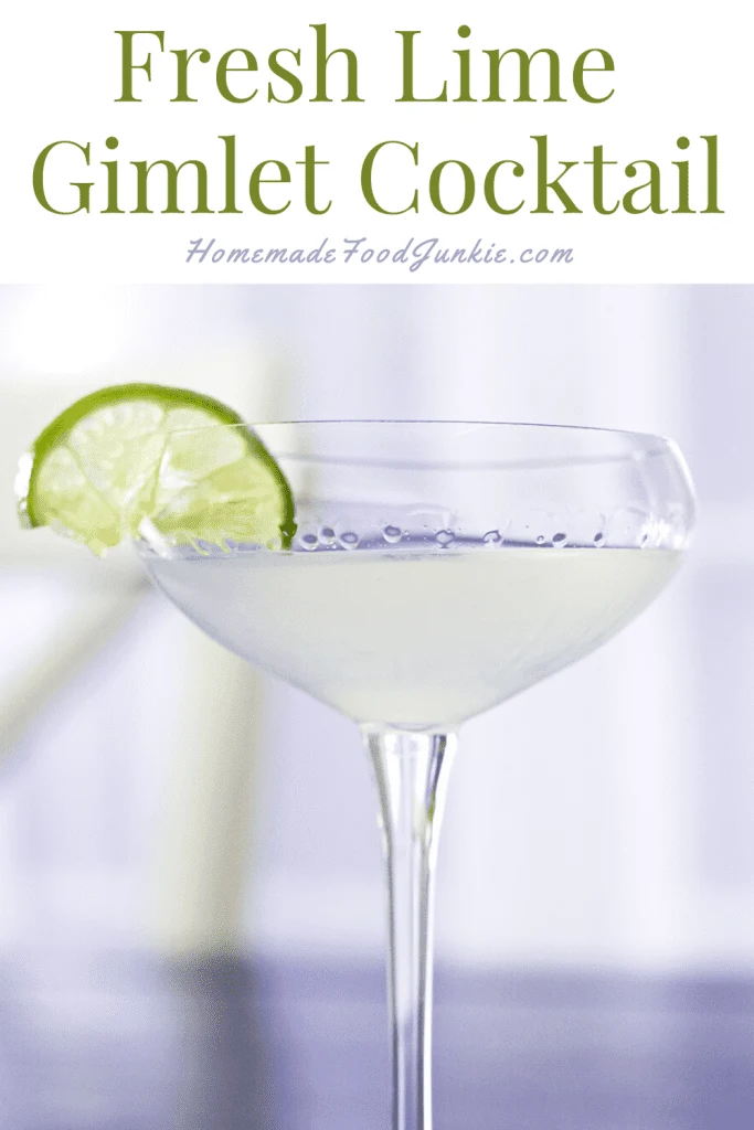 Fresh Lime Gimlet Cocktail-Pin Image