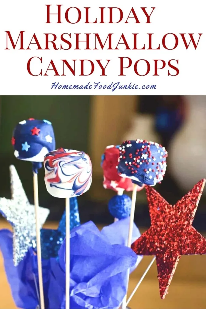 Easy Marshmallow Pops Food Craft 4 Holiday Marshmallow Candy Pops-Pin Image