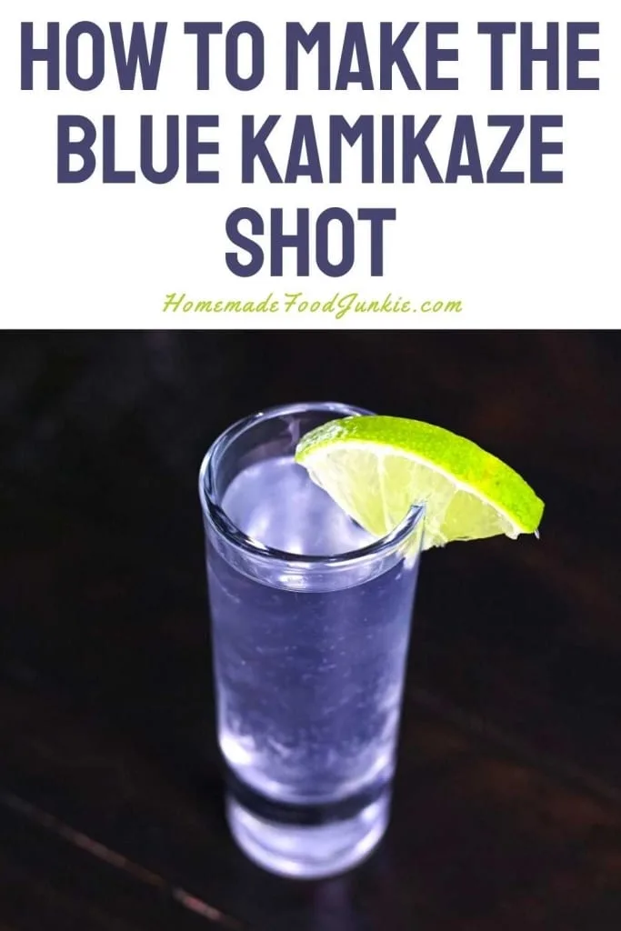 How To Make The Blue Kamikaze Shot-Pin Image