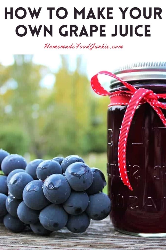 Homemade Grape Juice | Homemade Food Junkie