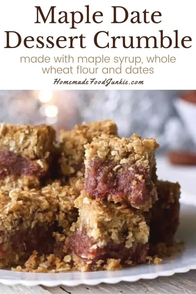 Maple Date Dessert Crumble-Pin Image