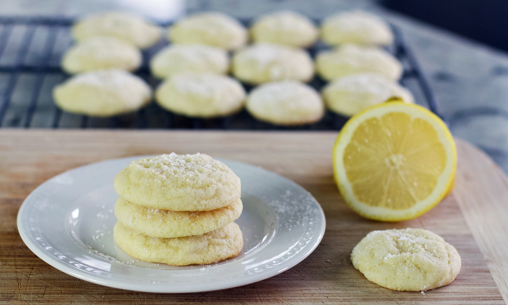 Lemon Cookies-Stacked