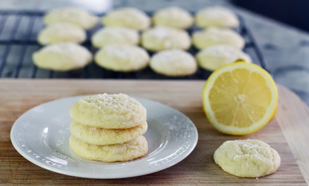 Lemon Cookies-Stacked