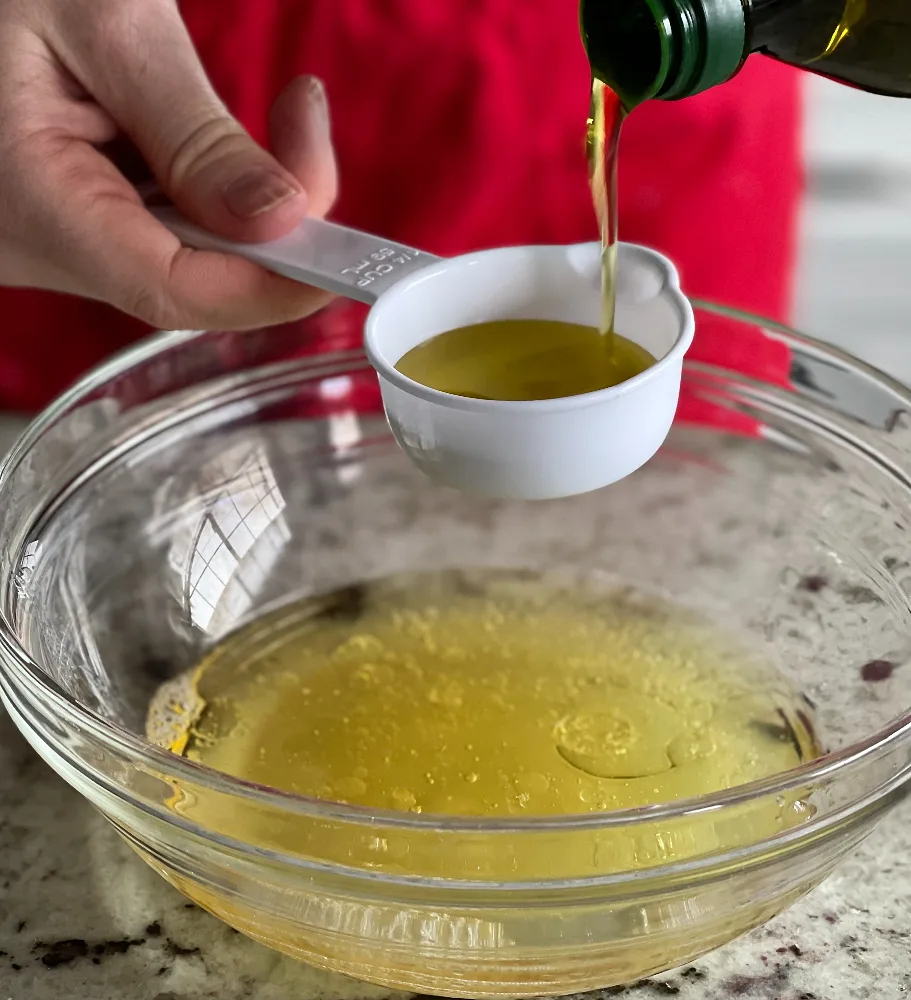 Easy Chocolate Cake Recipe 5 Pouring Oil