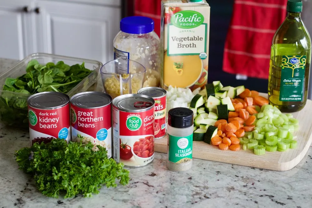 Vegan Minestrone Ingredients