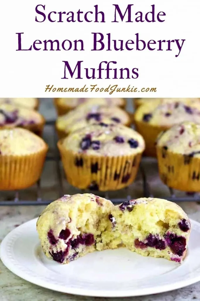 Scratch Made Lemon Blueberry Muffins-Pin Image