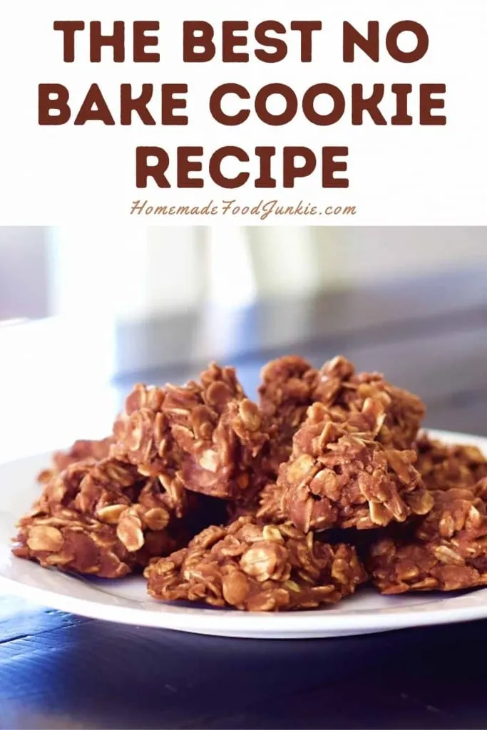 The Best No Bake Cookie Recipe-Pin Image
