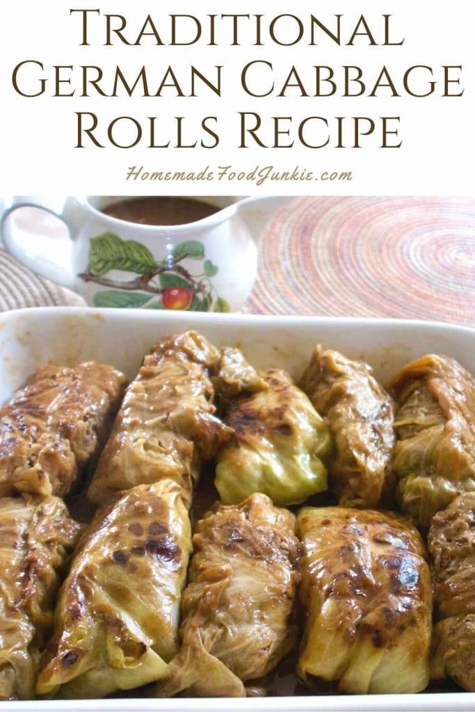 Extraordinary German Cabbage Rolls (Krautwickel) 19 Traditional German Cabbage Rolls Recipe-Pin Image