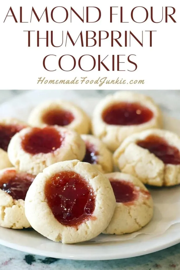 Almond Flour Thumbprint Cookies-Pin Image