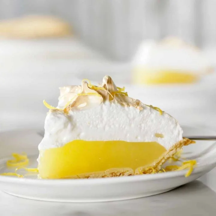 lemon meringue pie-single slice