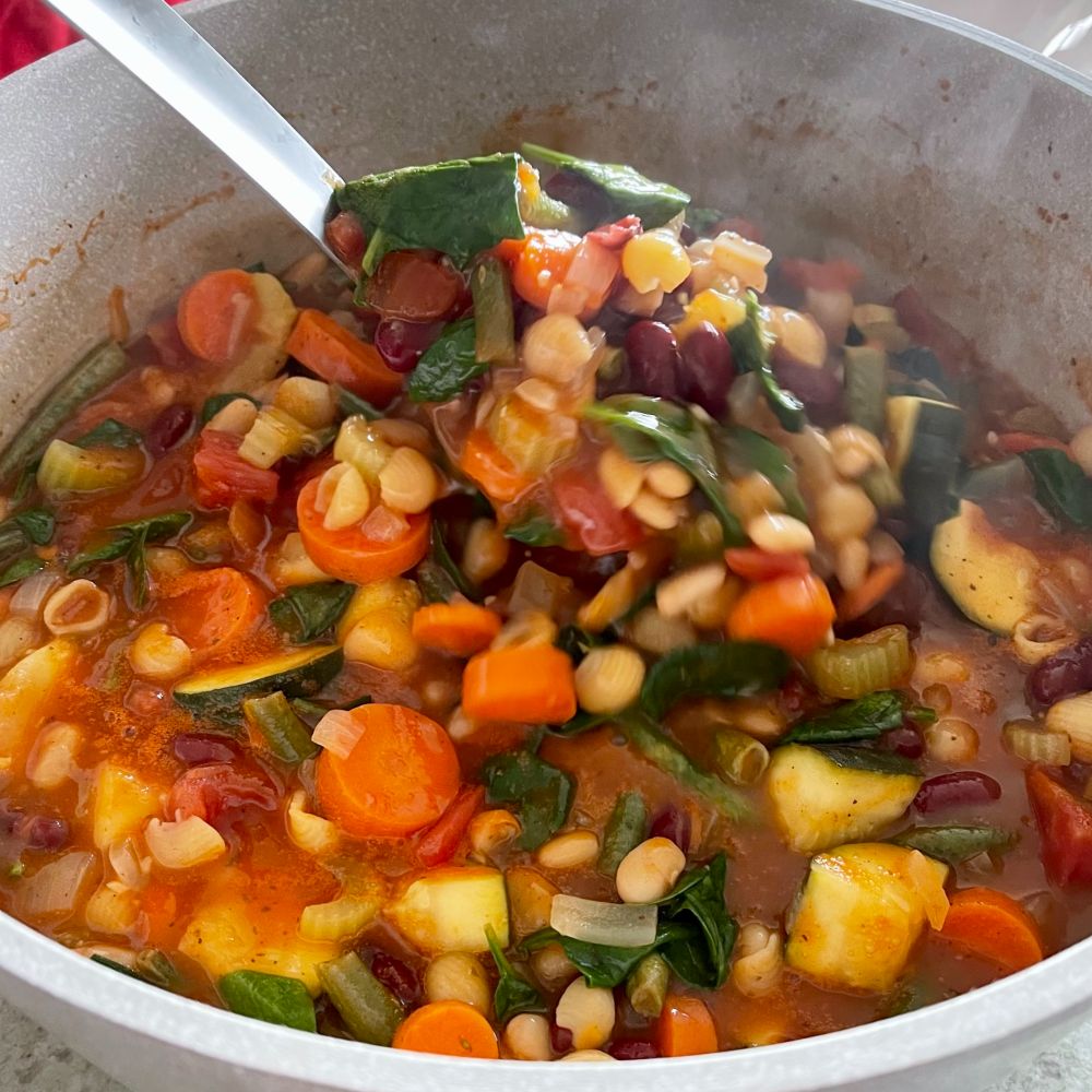 Cooked Minestrone Soup