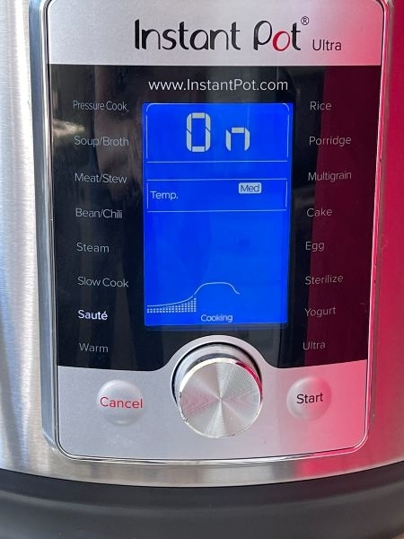 Instant Pot SautÉ Function On