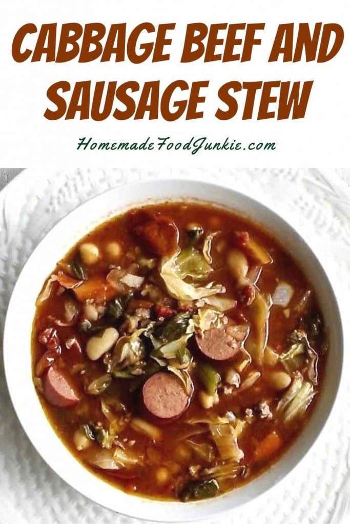 Cabbage Beef And Sausage Stew-Pin Image