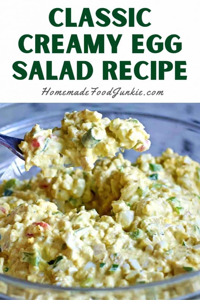 Classic Creamy Egg Salad Recipe-Pin Image