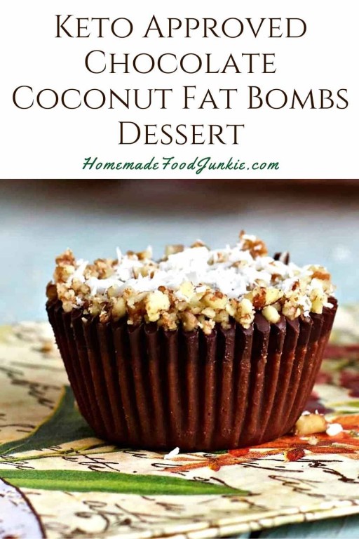 Coconut Chocolate Fat BombsKETO Snack Homemade Food Junkie
