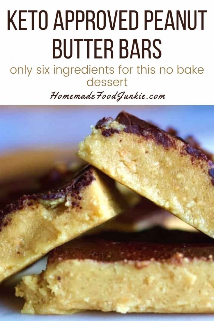 KETO Approved Peanut Butter Bars Homemade Food Junkie