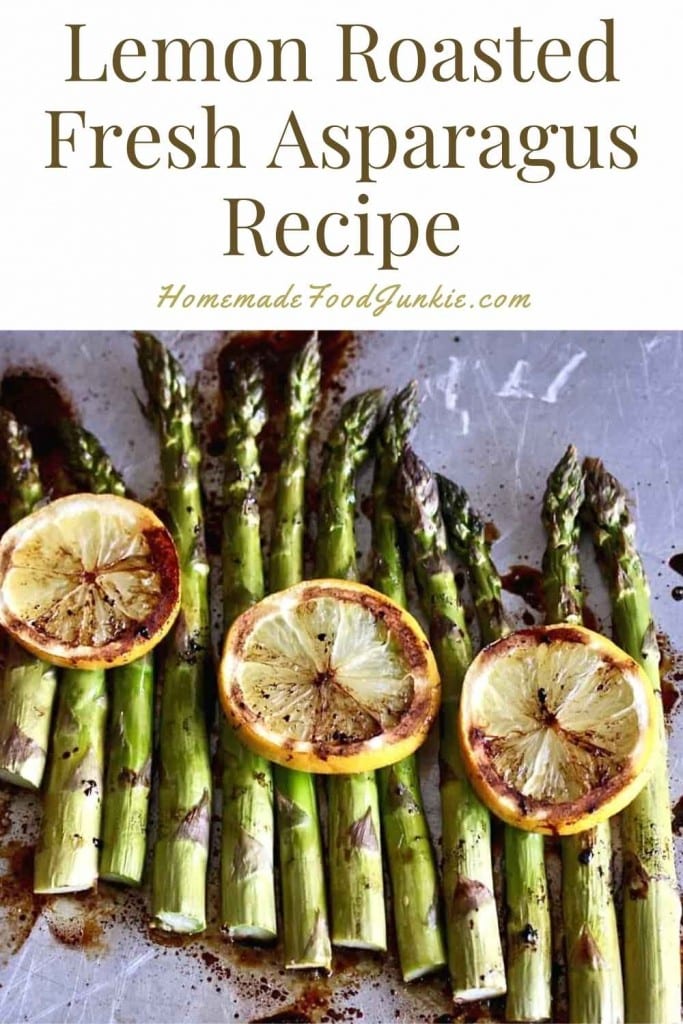 Lemon Roasted Fresh Asparagus Recipe-Pin Image