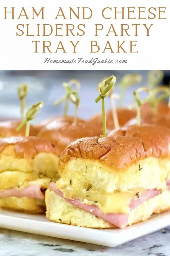 Hawaiian Roll Ham And Cheese Sliders Recipe 13 Ham And Cheese Sliders Party Tray Bake-Pin Image