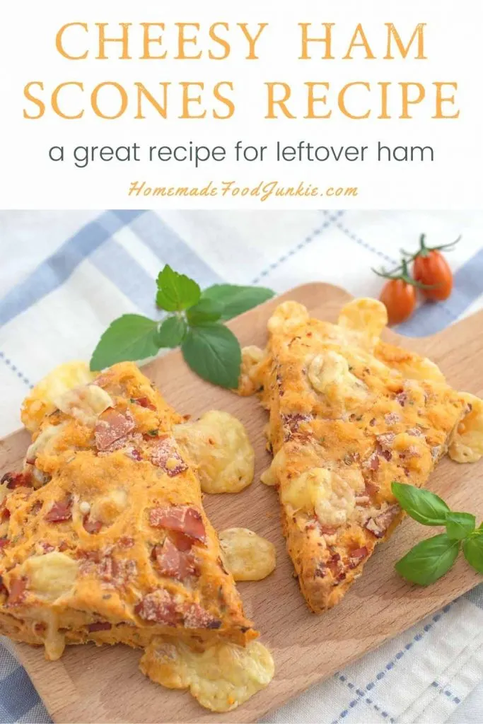 Cheesy Ham Scones Recipe-Pin Image