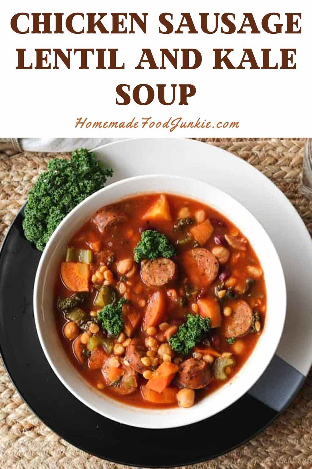 Instant Pot Lentil Soup recipe with Chicken Sausage