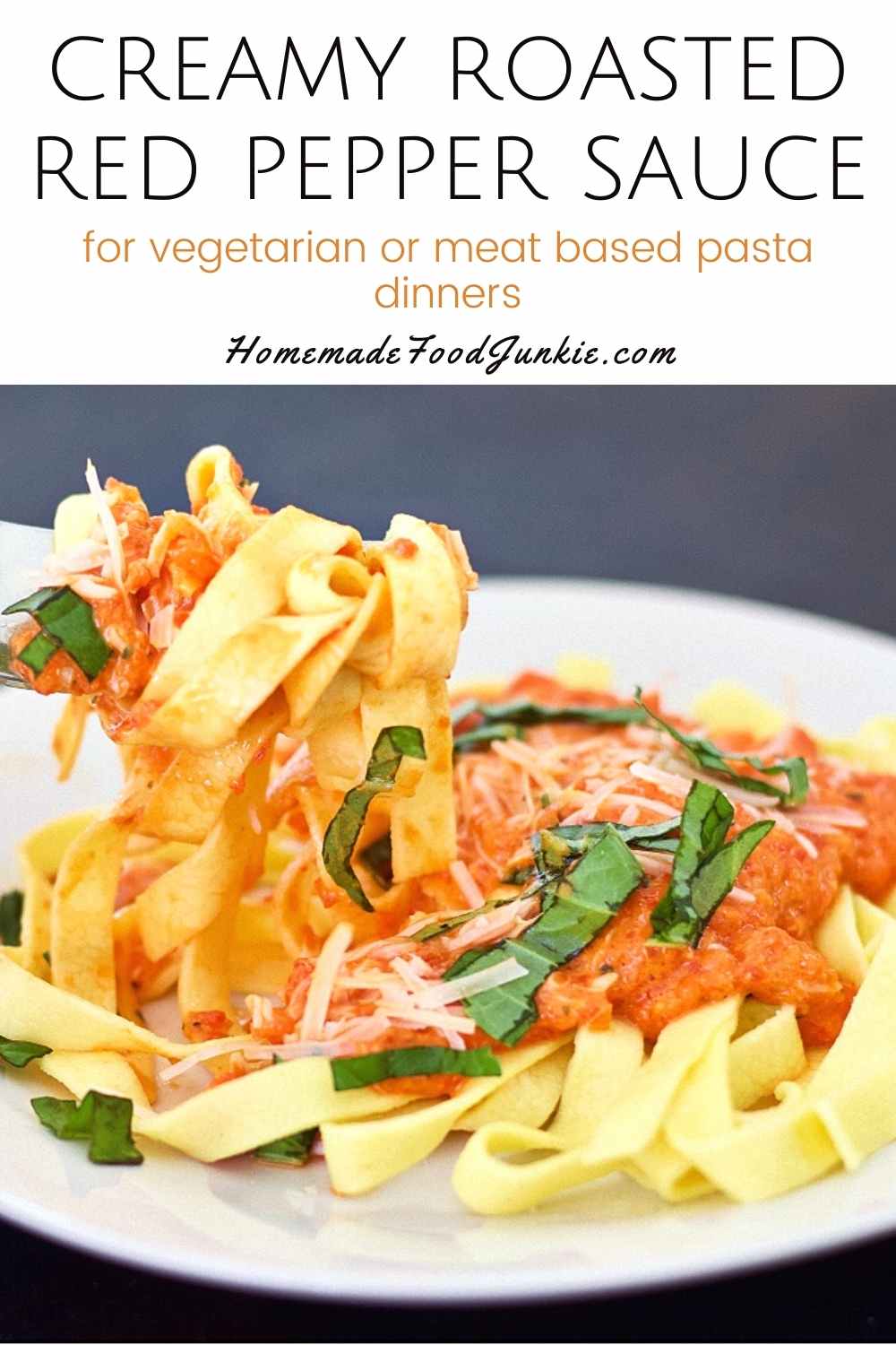 Creamy Roasted Red Pepper Sauce-Pin Image