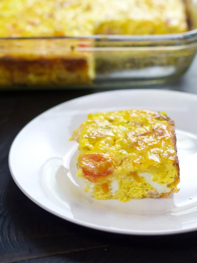 Bacon Veggie Frittata Homemade Food Junkie