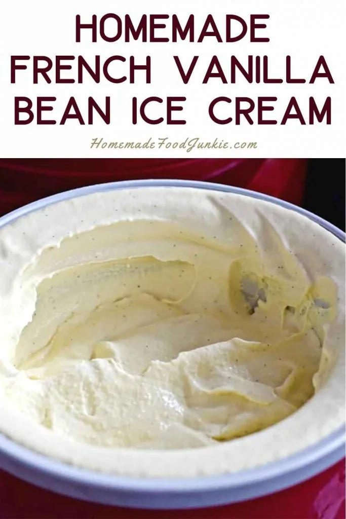 Homemade French Vanilla Bean Ice Cream-Pin Image