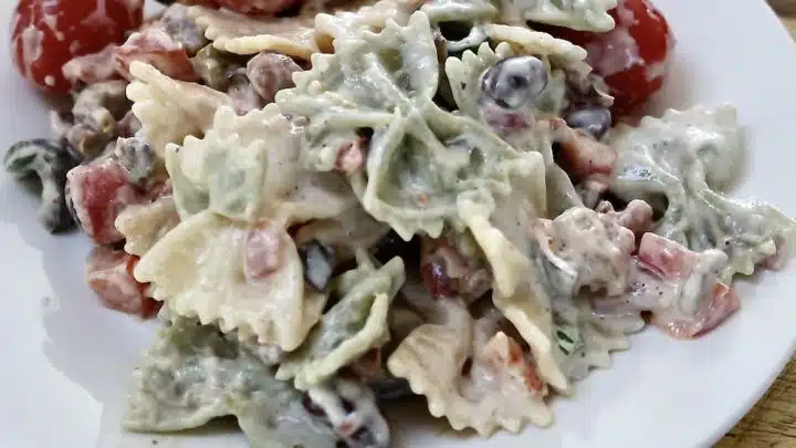 bacon pasta salad with ranch dressing