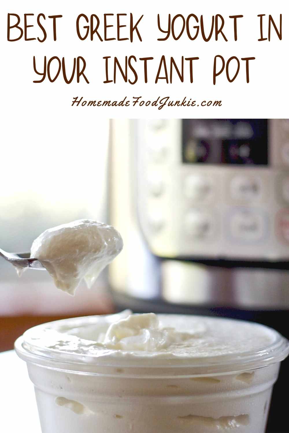 Instant Pot Greek Yogurt Recipe Homemade Food Junkie
