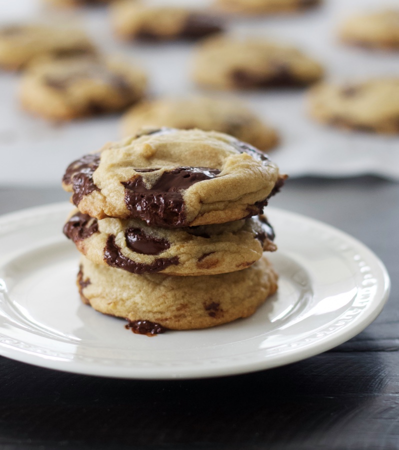 Deliciously Dark Chocolate Chip Cookies