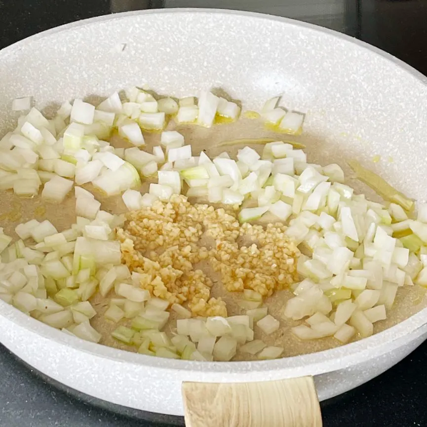SautÉIng Onions And Garlic