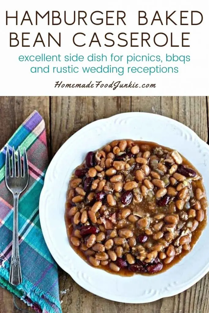 Hamburger Baked Bean Casserole-Pin Image