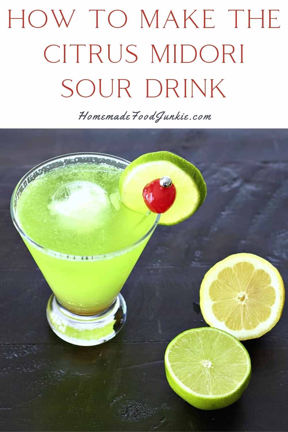 How To Make The Citrus Midori Sour Drink-Pin Image