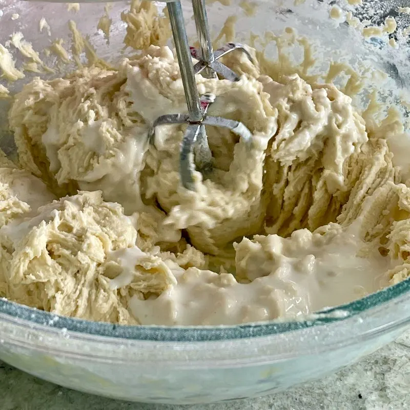Mixing In Buttermilk And Dry Ingredients