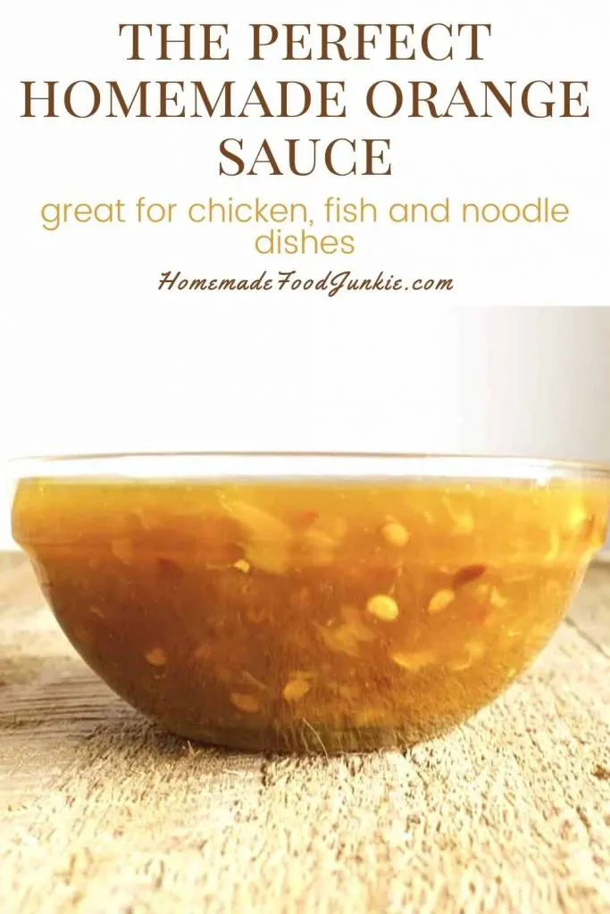 The Perfect Homemade Orange Sauce-Pin Image