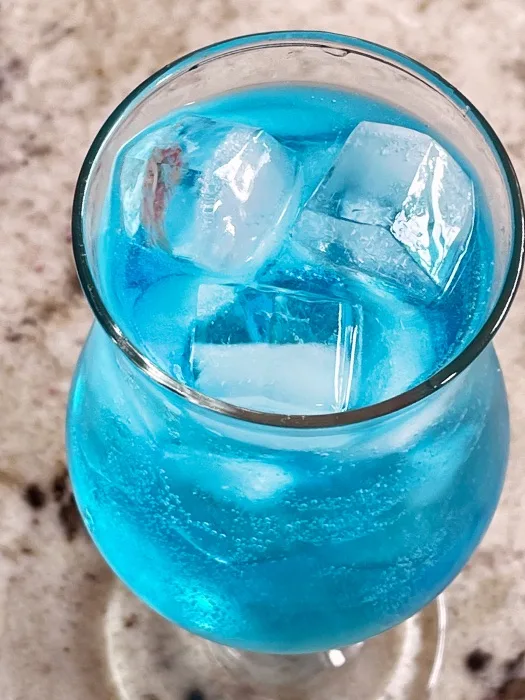 blue motorcycle drink