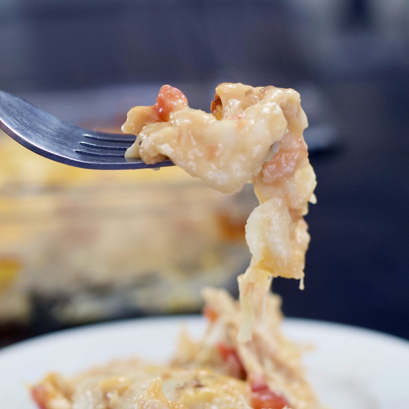 King Ranch Chicken On A Fork
