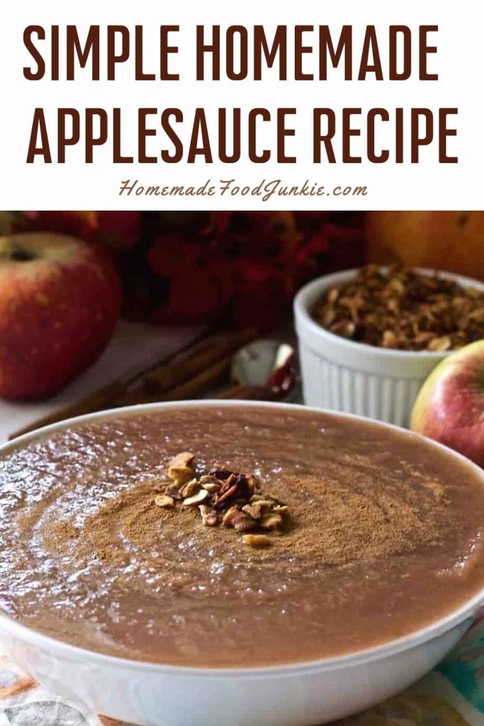 Simple Homemade Applesauce Recipe-Pin Image