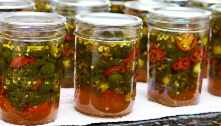 Canned Candied Jalapenos