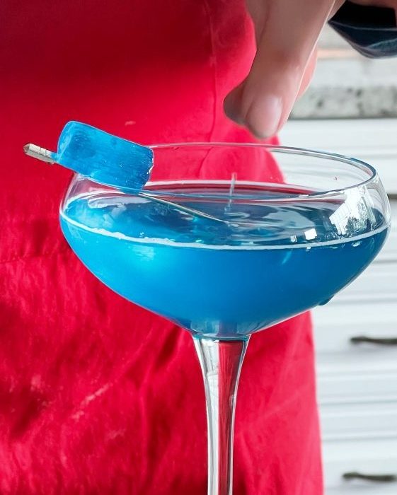 garnished blue raspberry jolly rancher