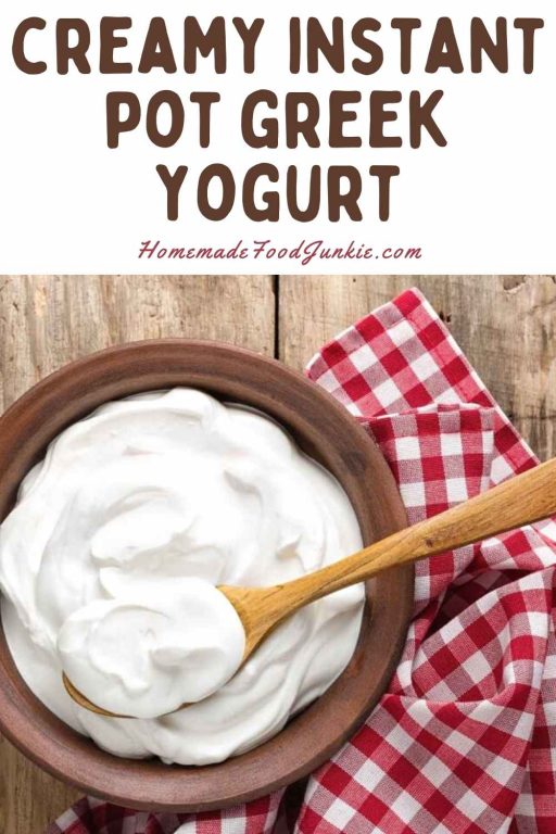 Instant Pot Greek Yogurt Recipe Homemade Food Junkie