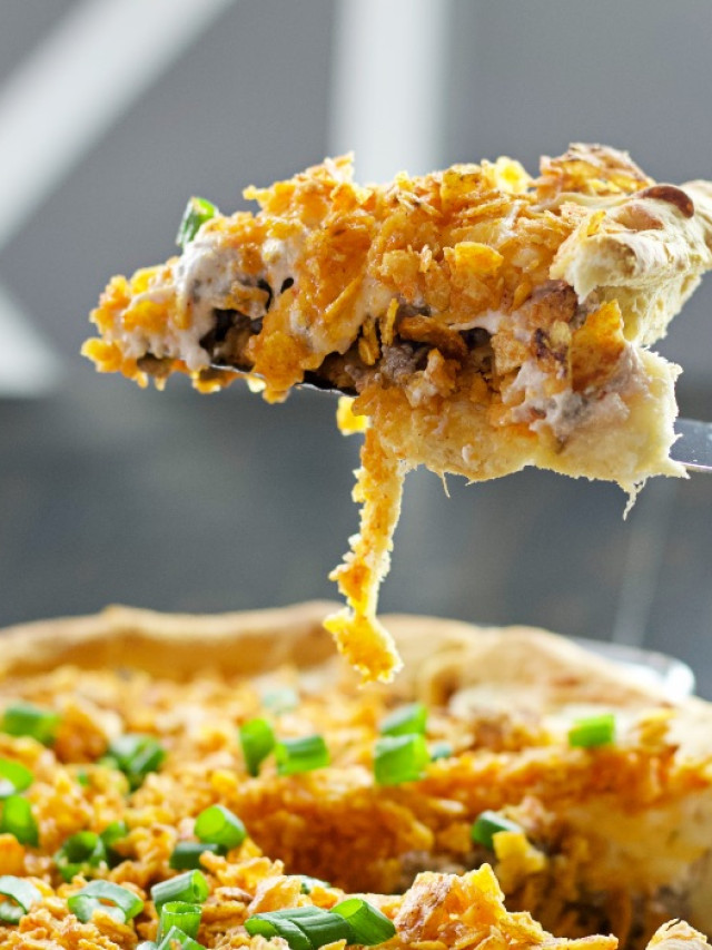 Cheesy Taco Dorito Pie Homemade Food Junkie