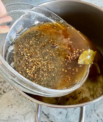 Mixing Buttermilk Brine