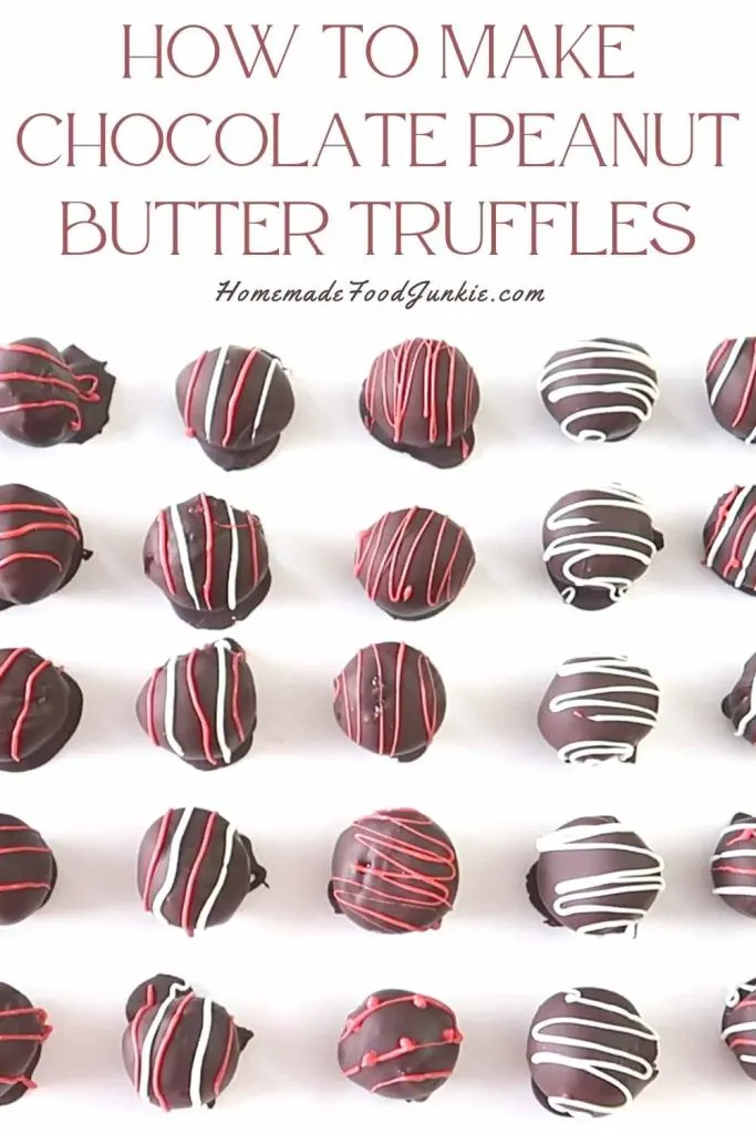 How To Make Chocolate Peanut Butter Truffles-Pin Image