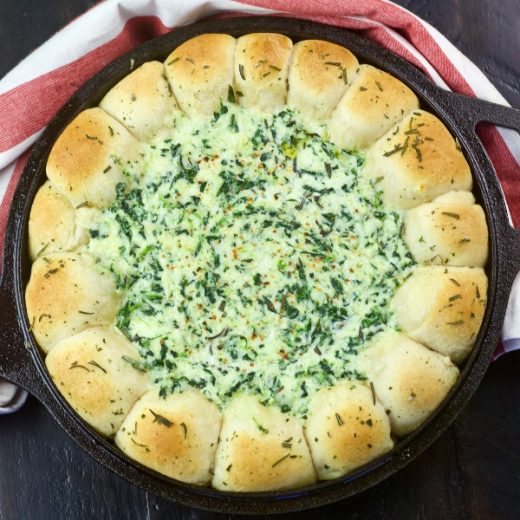 Pull Apart Bread & Cheesy Spinach Dip Homemade Food Junkie