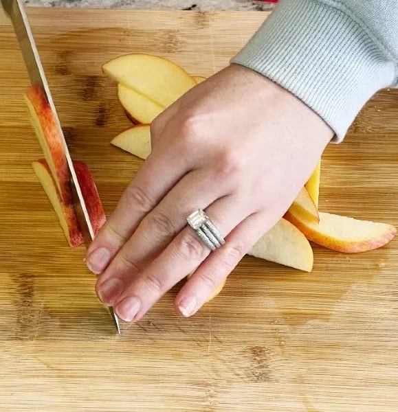 Cutting Apples For Sangria